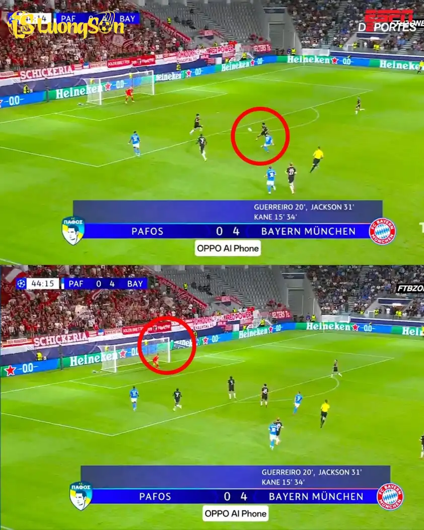 Bàn thắng đẹp mắt của CLB Pafos.